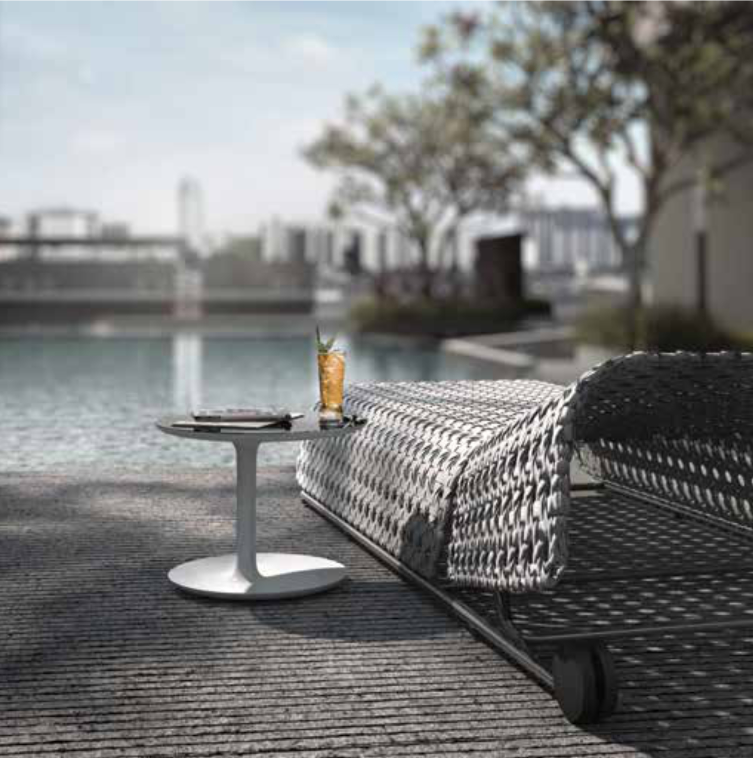 Poolside seating