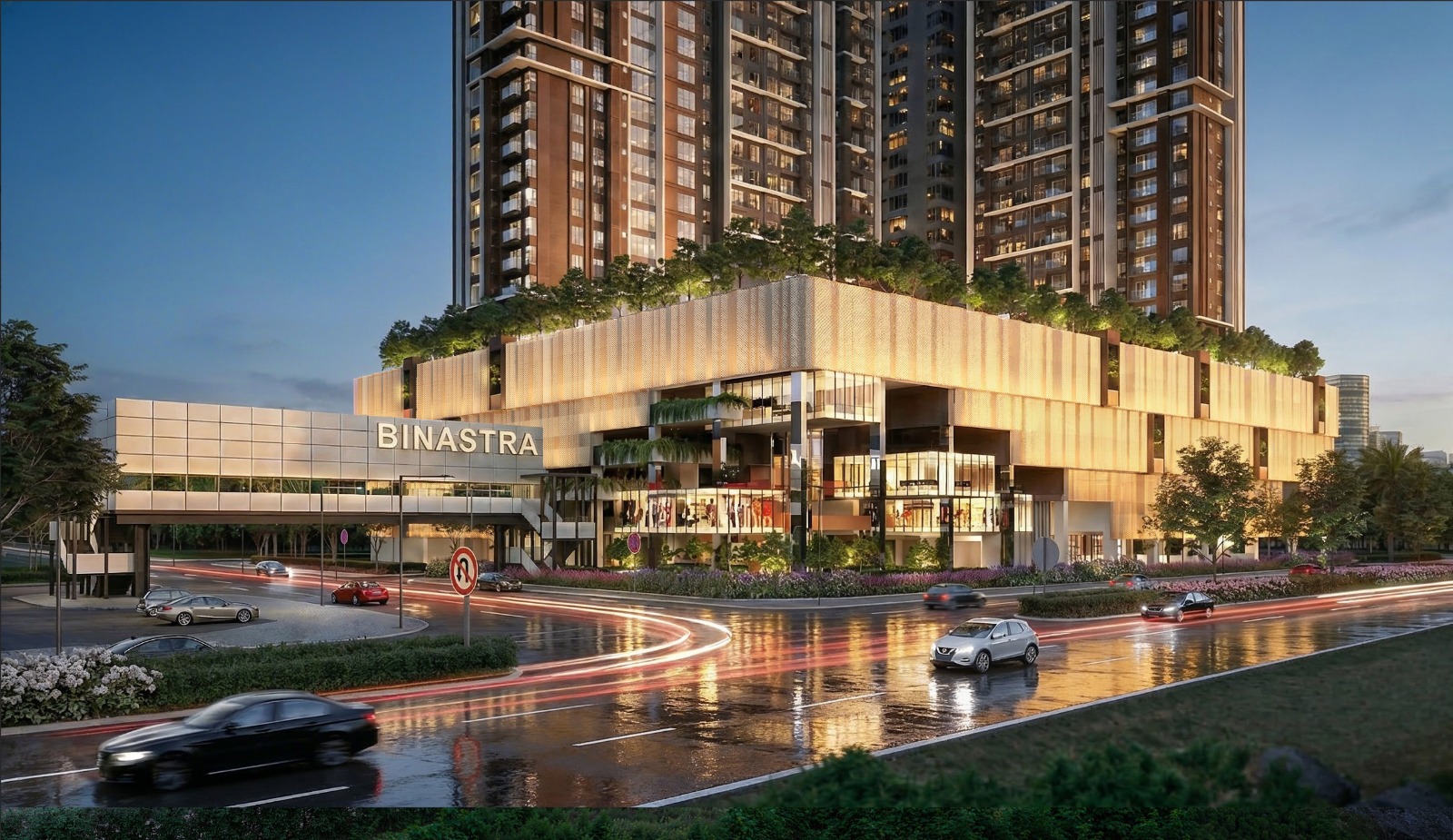 Binastra Cochrane — podium & retail facade